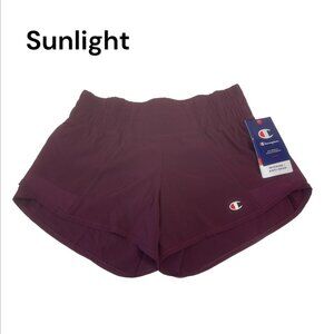 Champion Women's XS Moisture-Wicking Anti-Odor Athletic Shorts Burgundy